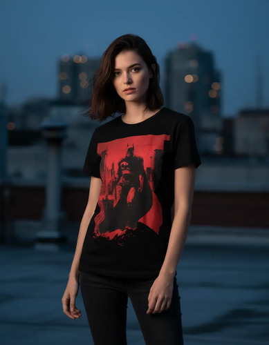 Playera Vigilante Nocturno Mascara De Latex Mujer Dc Comics