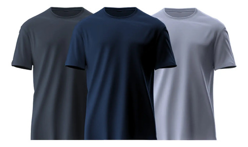Paquete Playeras De Colores Para Caballero 3 Piezas De Moda