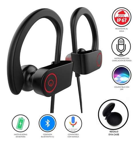 Auriculares Inalambricos Bluetooth U8 Upgrade V2.0  + Funda 