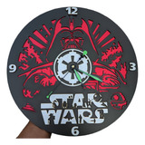 Reloj Pared Star Wars Darth Vader 3d Regalo Personalizado 