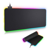 Mouse Pad Gamer Con Luz Led Rgb Iluminado 90×40 Cm Color Negro Diseño Impreso Mapa