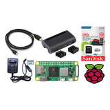 Kit Raspberry Pi Zero 2w 2 W, Sd 128gb, Fonte,case,cabo,diss