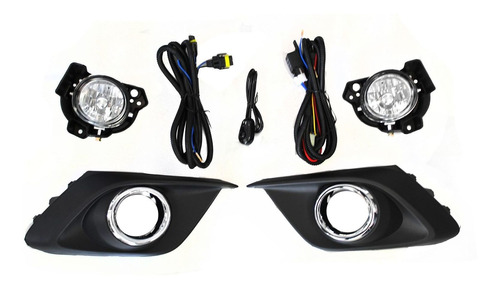 Kit Faros Niebla Auxiliares Mazda 3 2014 2015 2016 Cromo Des