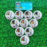 Time Futebol De Botão Personalizado Vidrilha 45mm Com Fotos