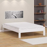 Cama Queen Size Turca De Madeira Maciça Reforçada Branco