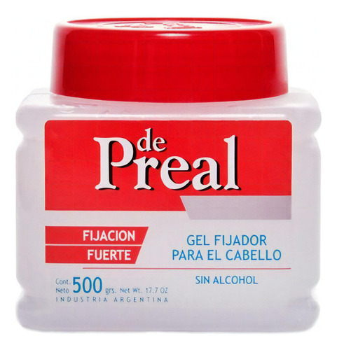 Gel Para El Pelo  Blanco Frasco X500gr Preal