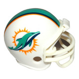 Miami Dolphins Party Pack 8 Micro Cascos Tracker Riddell