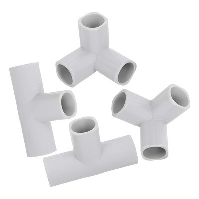 4 Piezas De Unión En Forma De T Con Conector En 3 Piezas Par