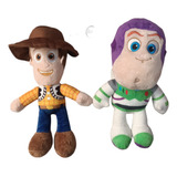 Pack 2 Peluches Toy Story Buzz Y Woody 25cm