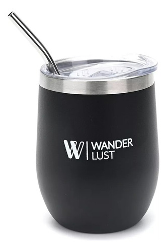 Mate Vaso Térmico Con Bombilla Y Tapa Wanderlust 360ml