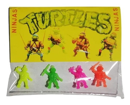 Juguete 4 Mini Figuras Bootleg Tortugas Ninja Tmnt Custom