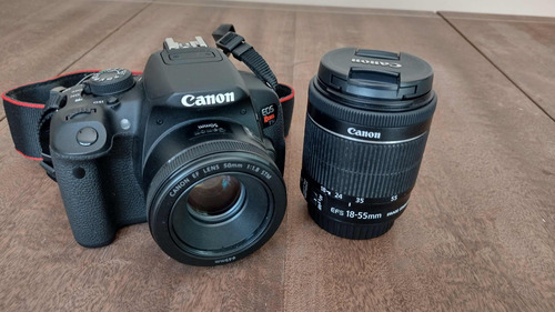 Camara Canon T5i + Lente Kit + Lente 50mm