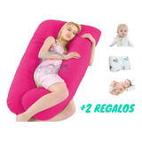 Almohada Para Embarazo Lactancia Con Microgel +3regalos Lila