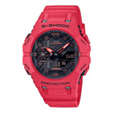 Reloj Moda Casio G-shock Modelo: Ga-b001-4acr Color De La Correa Rojo