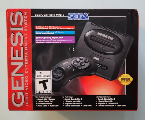 Console Sega Genesis Mini 2 - Novo, Original - Sega Cd