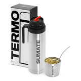 Equipo Matero Sumate Termo Tapa Mate Termico Y Bombilla