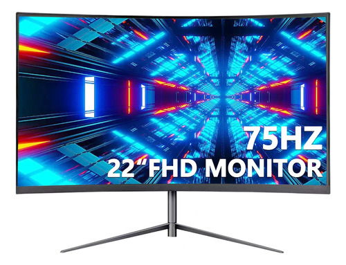 Monitor Pc 22 Curvo, Monitor Led Gamer Pantalla Sin Biseles