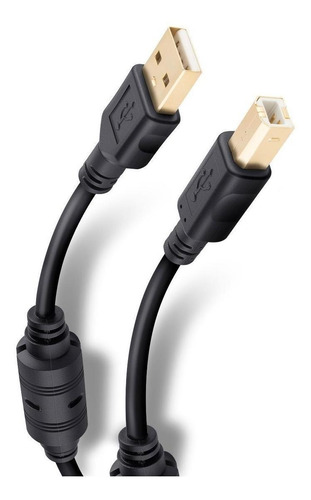 Cable Elite Usb A Usb Tipo B De 1,8 M | Usb-476 Color Negro