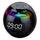 Reloj Despertador Portátil Colorido Con Parlante Bluetooth