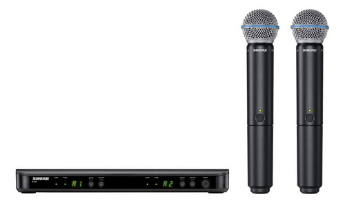 Micrófono Inalámbrico Shure Blx288/sm58-h9 Receptor Doble