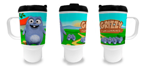 Vaso Jarro Térmico Grizzy Y Los Lemmings