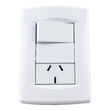 Llave De Luz 1 Punto Y Toma Sica Life Blanco Electroshop