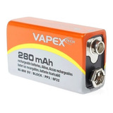 Bateria Recargable Vapex 9v 280 Mah