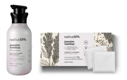 Combo Nativa Spa Jasmim Sambac Anti-stress 2 Produtos