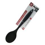 Colher De Silicone Preta Utensílio De Cozinha P/ Arroz Garbo