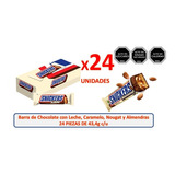 Pack 24 Snickers Almendra Barra De Chocolate 24 Unidades