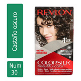 Revlon Colorsilk Tinte Permanente 30 Castaño Oscuro Caja Con