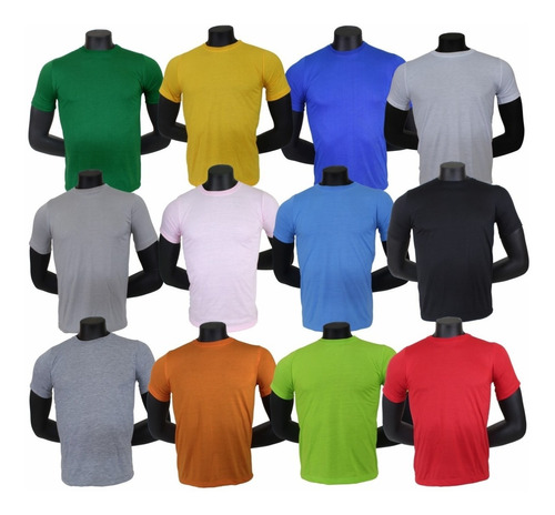 Kit 5 Camisetas Tamanhos Grandes-cores Variadas (sublimação)