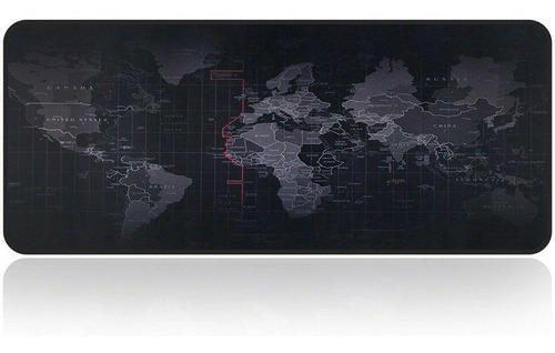 Mouse Pad Grande Gamer Mapa Mundi 80x30cm P/ Mouse E Teclado