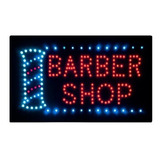 Aviso Luminoso Led Barber, Barbería Peluquería Publicidad