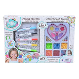 Set De Cosmética Y Acabados Diy 2 En 1 - 12 Pzs Niñas