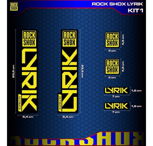 Rockshox Lyrik-1. Sticker Para Horquilla De Bici Downhill