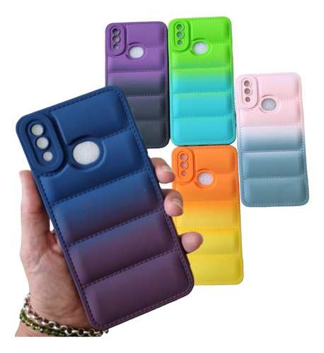 Funda Puffer Degrade Para Sam A12 A31 A51 A20 A30 A52 A32