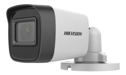 Camara Hikvision Bala 1080p Full Hd Ir25m 2.8 Ip67 Audio Mic Color Blanco/negro