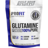 Profit Glutamina Powder 100% Pure 300g Refil - Sem Sabor