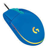 Mouse Óptico Gamer Logitech Lightsync G203 Azul