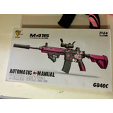 Pistola Hidrogel M416  Rosa