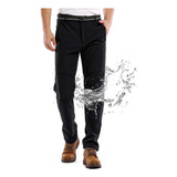 Pantalon Softshell De Hombre Termico Impermeable Para Nieve