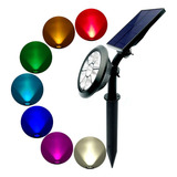 Espeto Led Jardim 15w Branco Frio Rgb Colorido