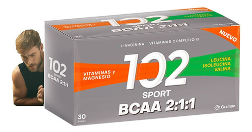 102 Sport Bcaa Vitaminas Y Minerales X 30 Sobres Gramon