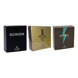  3 Perfume Com 100ml Cada, Essência Importada Masculina Para Homem, One Billion, Selvagem, Animal