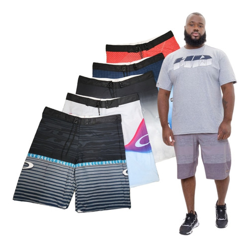 Kit 2 Bermuda Plus-size Tamanho Grande G1,g2,g3,g4 Surf 