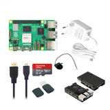 Kit Raspberry Pi 5 Pi5 8gb Ram Case Cartão Fonte Cooler Hdmi