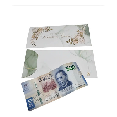 Sobres De Dinero, Invitaciones, Lluvia De Sobres, Boda Color Verde