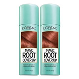 L'oreal. Root Cover Up, Cubre Raices, Rojo, Paquete De 2