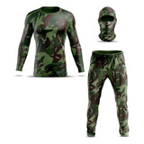 Kit Calça Jogger Balaclava Camisa Manga Longa Exercito Bope